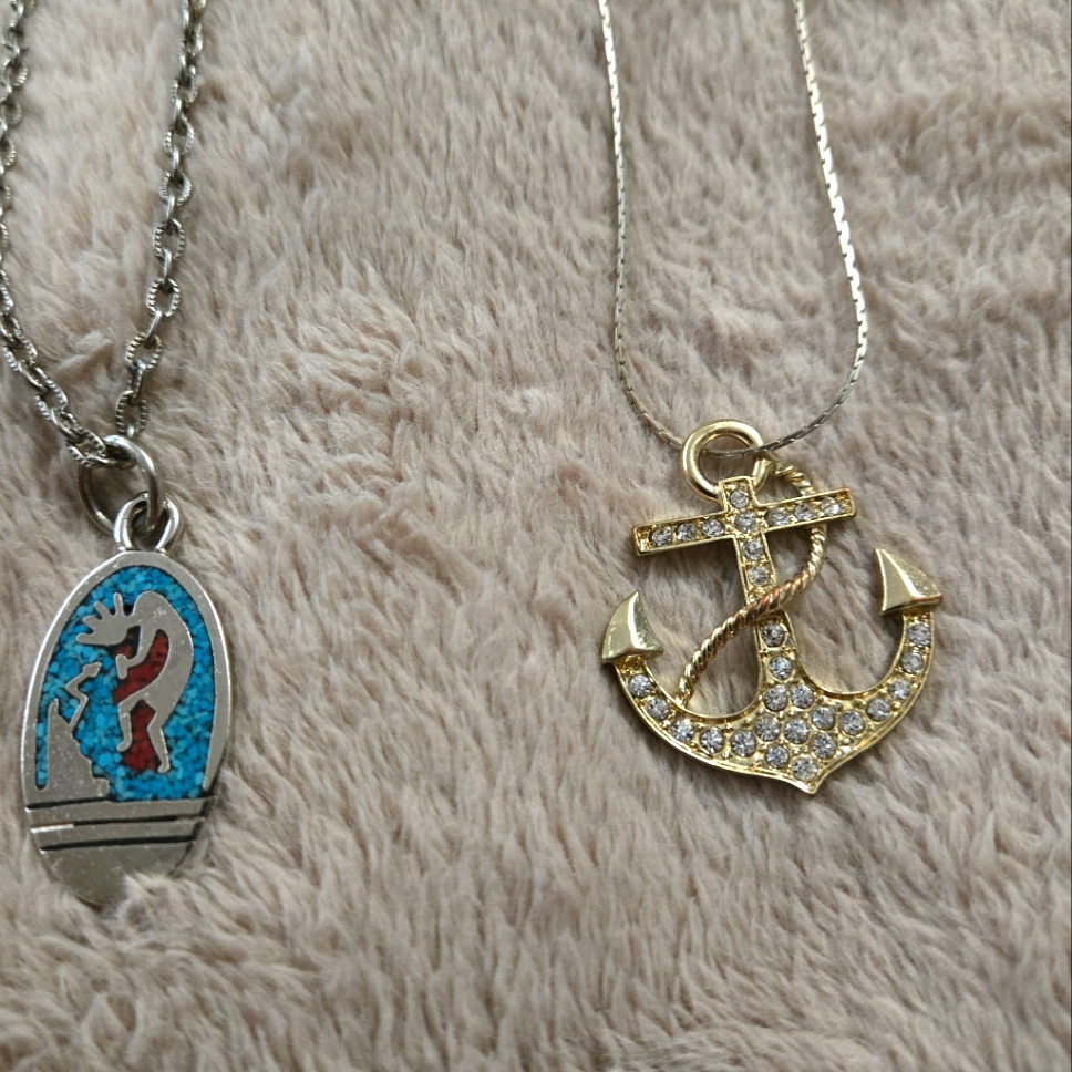 2 Necklaces Costume Jewelry